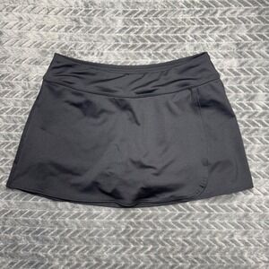 TYR Black Athletic Skort‎ Size 8 Wrap Front Built-in Shorts CL001 (1435)